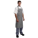 Whites Chefs Clothing Fartuch w kratkę | 96,5x71,1cm biało-czarny