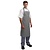 Whites Chefs Clothing Fartuch w kratkę | 96,5x71,1cm biało-czarny