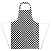 Whites Chefs Clothing Fartuch w kratkę | 96,5x71,1cm biało-czarny