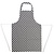 Whites Chefs Clothing Fartuch w kratkę | 96,5x71,1cm biało-czarny