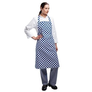 Whites Chefs Clothing Fartuch w kratkę | 78x71cm | biało-niebieski Whites Chefs Clothing Fartuch w kratkę | 78x71cm | biało-niebieski