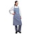 Whites Chefs Clothing Fartuch w kratkę | 78x71cm | biało-niebieski