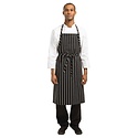 Chef Works Fartuch w paski | 99x94cm | czarno-biała