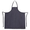 Chef Works Premium Woven Bib Apron Navy and White Stripe Chef Works Premium Woven Bib Apron Navy and White Stripe