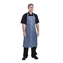 Whites Chefs Clothing Whites Waterproof Bib Apron Blue and White