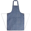 Whites Chefs Clothing Whites Waterproof Bib Apron Blue and White