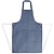 Whites Chefs Clothing Whites Waterproof Bib Apron Blue and White