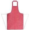 Whites Chefs Clothing Whites Waterproof Bib Apron Red And White Stripe