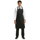 Whites Chefs Clothing Fartuch długi czarny | 96,5x71,1cm