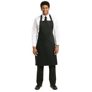 Whites Chefs Clothing Whites Bib Apron Polycotton Black Whites Chefs Clothing Whites Bib Apron Polycotton Black