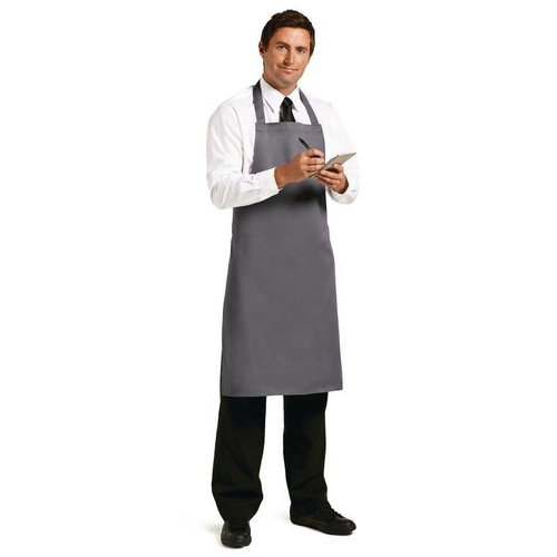 Whites Chefs Clothing Whites Polycotton Bib Apron Charcoal Whites Chefs Clothing Whites Polycotton Bib Apron Charcoal