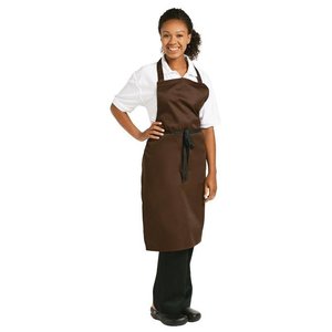 Whites Chefs Clothing Fartuch długi mokka | 71,1x96,5cm