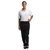 Whites Chefs Clothing Krótka zapaska z kieszenią z zamkiem czarna | 45cm
