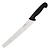 Hygiplas Bread Knife 255 mm, Black Nylon with Serrated Blade