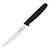 Hygiplas Knife for Vegetables 100 mm, Black Nylon with Serrated Blade
