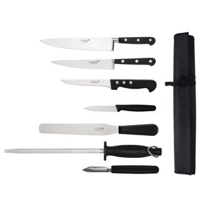 Deglon Sabatier 7 Piece Knife Set with Wallet