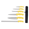 Vogue 6 Piece Knife Set with Wallet Yellow