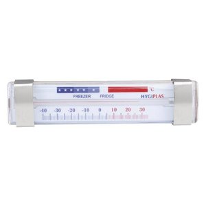 Hygiplas Fridge and Freezer Thermometer, -40°C to 34°C, Silver Hygiplas Fridge and Freezer Thermometer, -40°C to 34°C, Silver