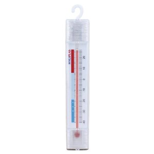 Hygiplas Fridge and Freezer Thermometer, -40°C to 20°C, White Hygiplas Fridge and Freezer Thermometer, -40°C to 20°C, White