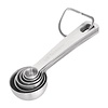 Vogue Stainless Steel Measuring Spoon Set, 0,62; 1,25; 2,5; 5 i 15 ml