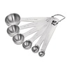 Vogue Stainless Steel Measuring Spoon Set, 0,62; 1,25; 2,5; 5 i 15 ml