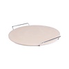 XXLselect Round Pizza Stone with Metal Serving Rack XXLselect Round Pizza Stone with Metal Serving Rack