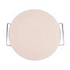 XXLselect Round Pizza Stone with Metal Serving Rack XXLselect Round Pizza Stone with Metal Serving Rack