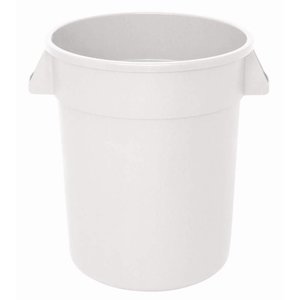 Vogue Polypropylene Round Container Bin White 38Ltr Vogue Polypropylene Round Container Bin White 38Ltr