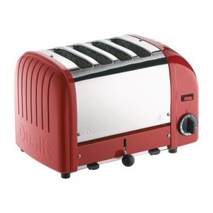 Dualit Toster Vario  4 przegrody | czerwony | 2200W | 36x21x(H)22cm Dualit Toster Vario  4 przegrody | czerwony | 2200W | 36x21x(H)22cm