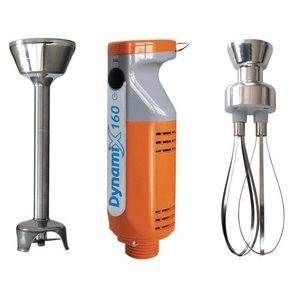 Dynamic Blender zanurzeniowy zestaw z ramieniem miksującym i ubijającym 160 mm, 13000 obr. / min., 0,22 kW Dynamic Blender zanurzeniowy zestaw z ramieniem miksującym i ubijającym 160 mm, 13000 obr. / min., 0,22 kW