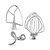 KitchenAid Planetary Mixer 6,9 L, 0,325 kW, 10 Speeds