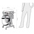 Buffalo Planetary Mixer 20 L, 1,1 kW, 3 Speeds