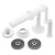 Caterlite Meat Grinder 113 kg/h 350W, with Sausage Stuffing Attachment