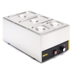 Buffalo Countertop Electric Bain Marie, 1-Chamber, 2 x GN 1/3 + 2 x GN 1/6, 1,3 kW Buffalo Countertop Electric Bain Marie, 1-Chamber, 2 x GN 1/3 + 2 x GN 1/6, 1,3 kW
