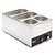 Buffalo Countertop Electric Bain Marie, 1-Chamber, 2 x GN 1/3 + 2 x GN 1/6, 1,3 kW