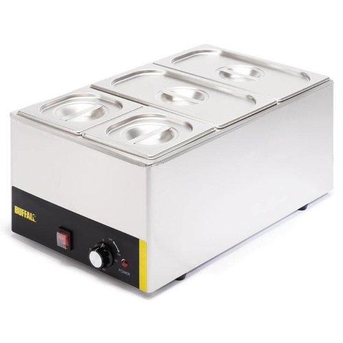 Buffalo Bemar elektryczny 1-komorowy, 2 x GN 1/3 + 2 x GN 1/6, nastawny, 1,3 kW Buffalo Bemar elektryczny 1-komorowy, 2 x GN 1/3 + 2 x GN 1/6, nastawny, 1,3 kW