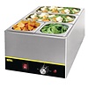 Buffalo Countertop Electric Bain Marie, 1-Chamber, 2 x GN 1/3 + 2 x GN 1/6, 1,3 kW