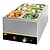 Buffalo Countertop Electric Bain Marie, 1-Chamber, 2 x GN 1/3 + 2 x GN 1/6, 1,3 kW
