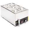 Buffalo Countertop Electric Bain Marie, 1-Chamber with Drain Tap, 2 x GN 1/3 + 2 x GN 1/6, 1,3 kW