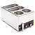 Buffalo Countertop Electric Bain Marie, 1-Chamber with Drain Tap, 2 x GN 1/3 + 2 x GN 1/6, 1,3 kW