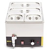 Buffalo Countertop Electric Bain Marie, 1-Chamber with Drain Tap, 2 x GN 1/3 + 2 x GN 1/6, 1,3 kW