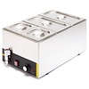 Buffalo Countertop Electric Bain Marie, 1-Chamber with Drain Tap, 2 x GN 1/3 + 2 x GN 1/6, 1,3 kW