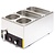 Buffalo Countertop Electric Bain Marie, 1-Chamber with Drain Tap, 2 x GN 1/3 + 2 x GN 1/6, 1,3 kW