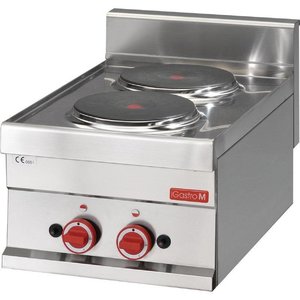 Gastro M Countertop Electric Cooker with 2 Hot Plates and a 6-step Knob, 3 kW Gastro M Countertop Electric Cooker with 2 Hot Plates and a 6-step Knob, 3 kW