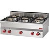 Gastro M Countertop Gas Cooker with 5 Burners, 15,5 kW