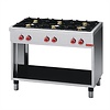 Gastro M Freestanding Gas Cooker with 6 Burners, 25,8 kW