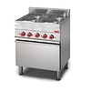 Gastro M Electric Cooker with 4 Hot Plates and Electric Convection Oven, 14,36 kW
