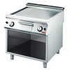 Gastro M Gas Griddle Smooth, Chromed, 11,4 kW on Half-Open Base