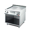 Gastro M Gazowa płyta grillowa gładka/ryflowana, chromowana, 2 strefy grzewcze, 12 kW, 400V na podstawie półotwartej