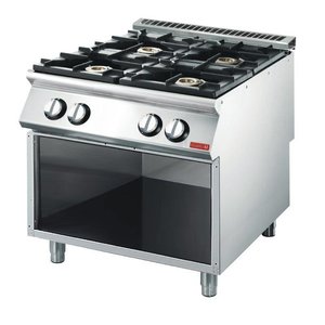 Gastro M Freestanding Gas Cooker with 4 Burners, 18,4 kW Gastro M Freestanding Gas Cooker with 4 Burners, 18,4 kW